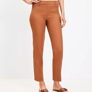 NEW LOFT The Rivera Slim Women's Tan Pants Size 14